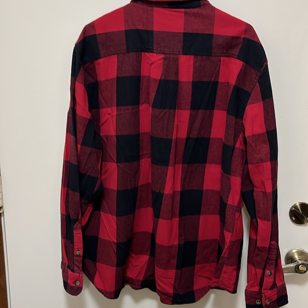 Old Mill Red and Black Plaid Men's Shirt 2XL - Picture 3 of 3